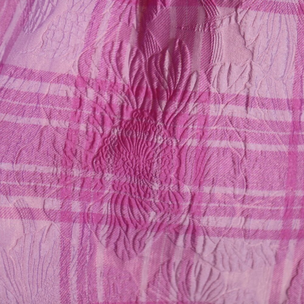 Essentiel Antwerp Lilac Purple Donuts Checked Wide Leg Pant 40 Large Floral Bold - Picture 8 of 9